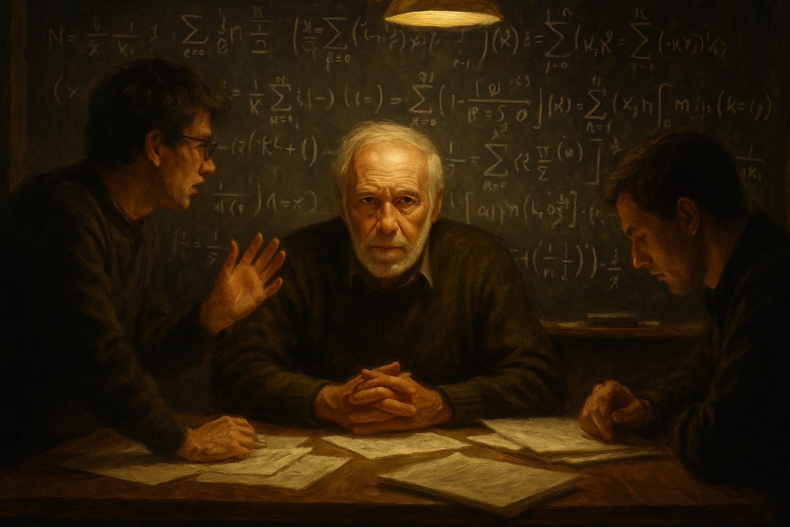 Jim Simons inside the Renaissance lab
